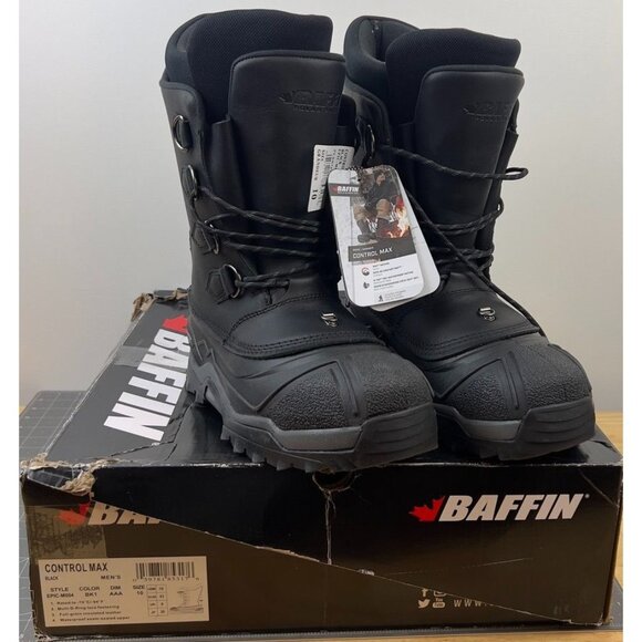 Baffin Men's Control Max Insulated Waterproof Winter Boots Black Size 10 - Picture 1 of 9